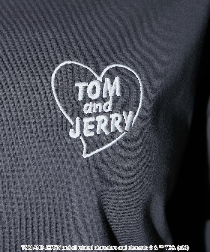 TOM AND JERRY（貓和老鼠） 心形圖案 功能性T恤