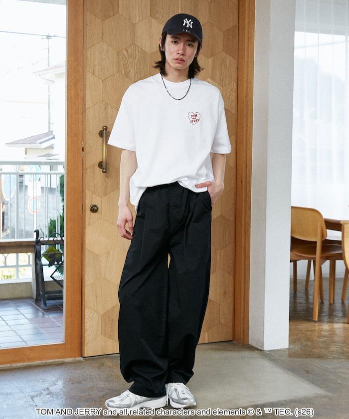 TOM AND JERRY（貓和老鼠） 心形圖案 功能性T恤