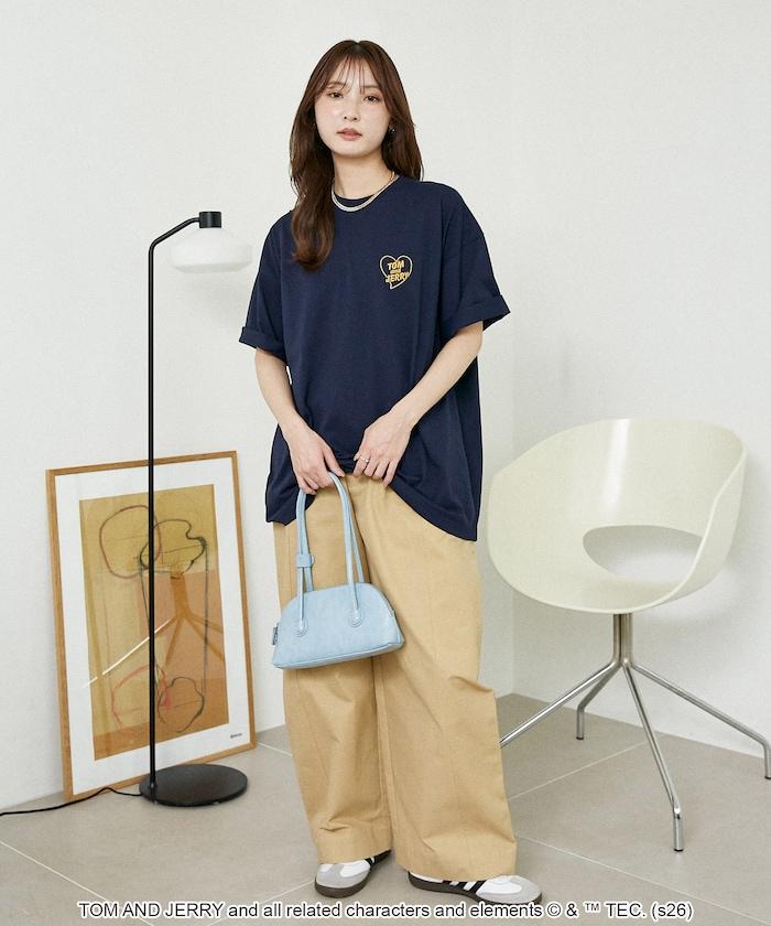 TOM AND JERRY（貓和老鼠） 心形圖案 功能性T恤