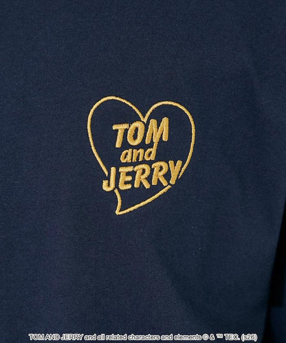 TOM AND JERRY（貓和老鼠） 心形圖案 功能性T恤