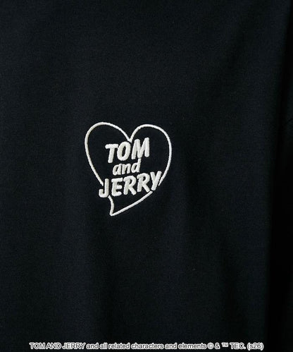 TOM AND JERRY（貓和老鼠） 心形圖案 功能性T恤
