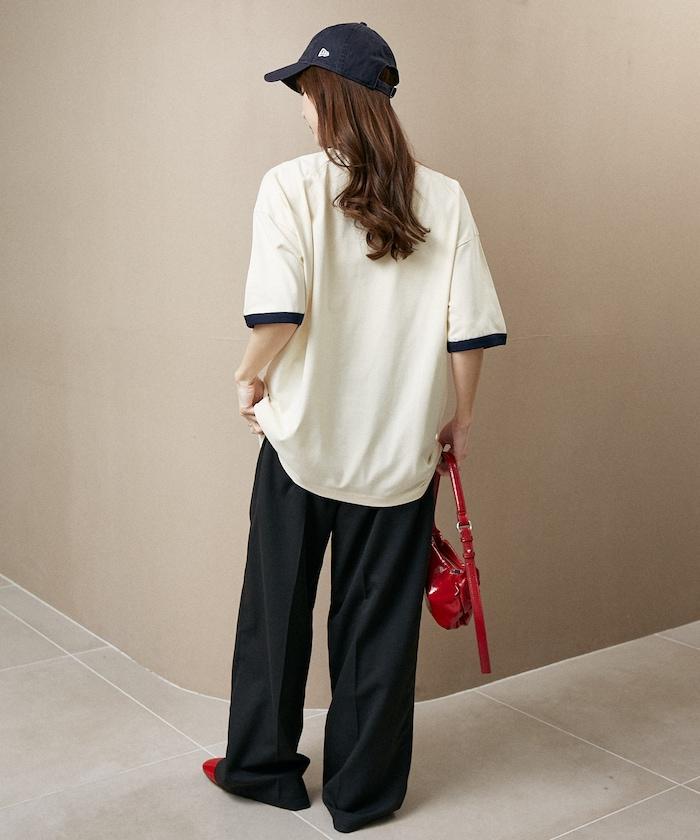 Mickey Mouse ミッキーマウス（米老鼠） 功能性面料 手繪圖案 Ringer圓領T恤