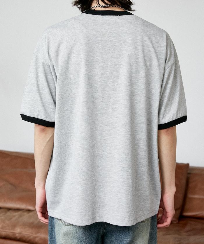 Mickey Mouse ミッキーマウス（米老鼠） 功能性面料 手繪圖案 Ringer圓領T恤