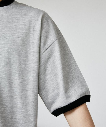 Mickey Mouse ミッキーマウス（米老鼠） 功能性面料 手繪圖案 Ringer圓領T恤