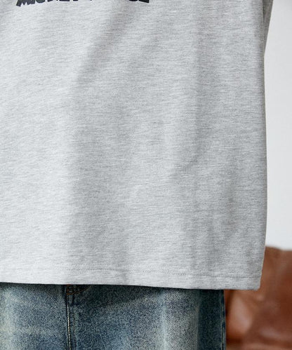 Mickey Mouse ミッキーマウス（米老鼠） 功能性面料 手繪圖案 Ringer圓領T恤