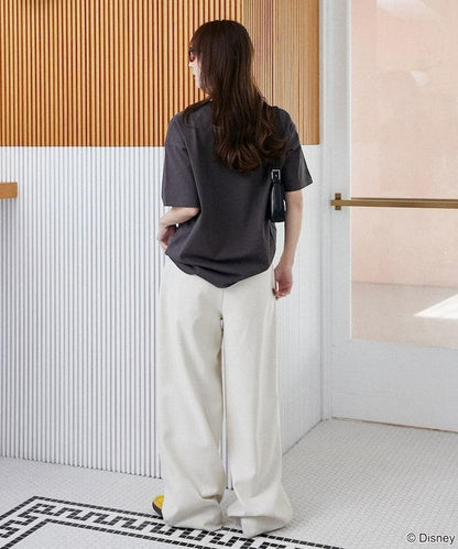 Minnie Mouse/ミニーマウス 豹紋拼接T恤