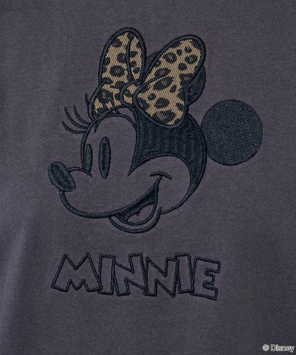 Minnie Mouse/ミニーマウス 豹紋拼接T恤