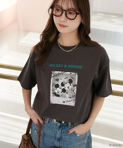 Minnie Mouse ミニーマウス 塗鴉風照片印花 T恤