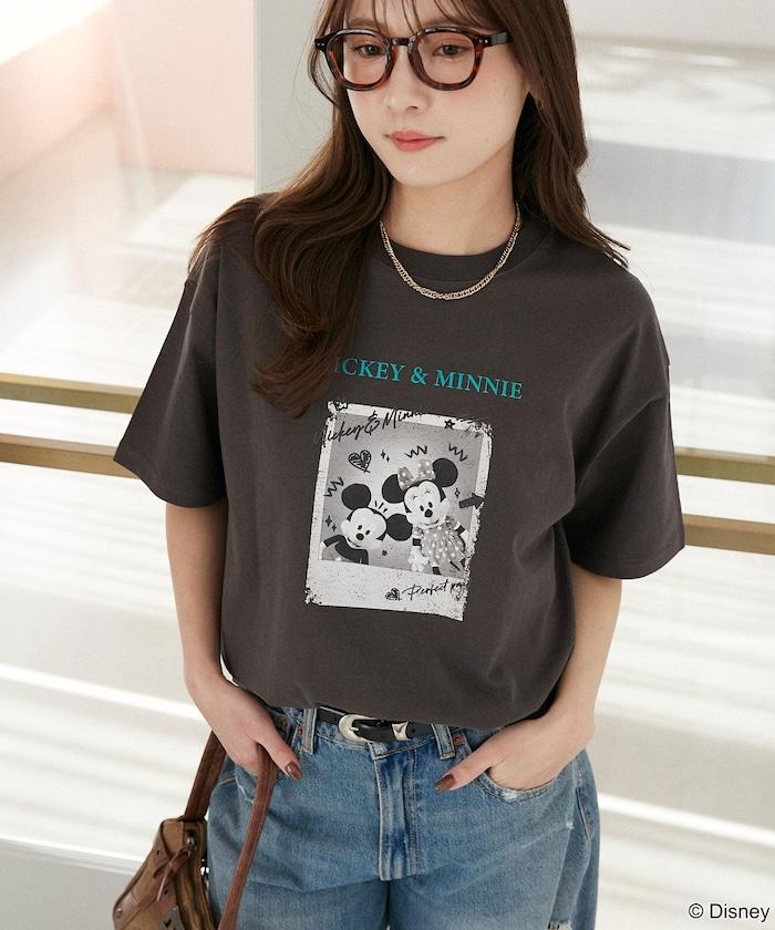 Minnie Mouse ミニーマウス 塗鴉風照片印花 T恤