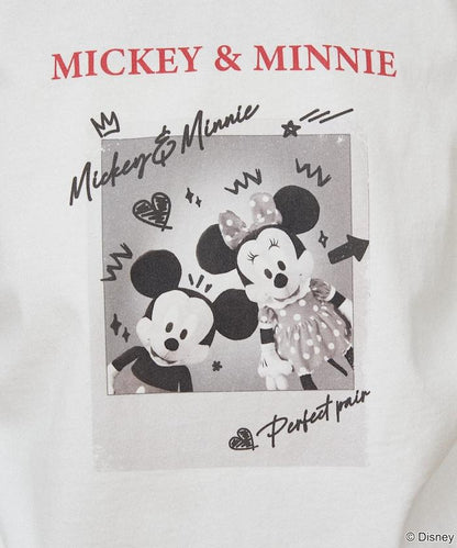 Minnie Mouse ミニーマウス 塗鴉風照片印花 T恤