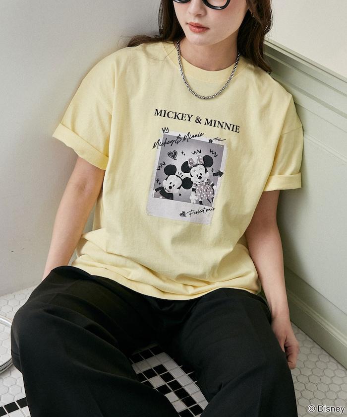 Minnie Mouse ミニーマウス 塗鴉風照片印花 T恤