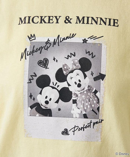 Minnie Mouse ミニーマウス 塗鴉風照片印花 T恤