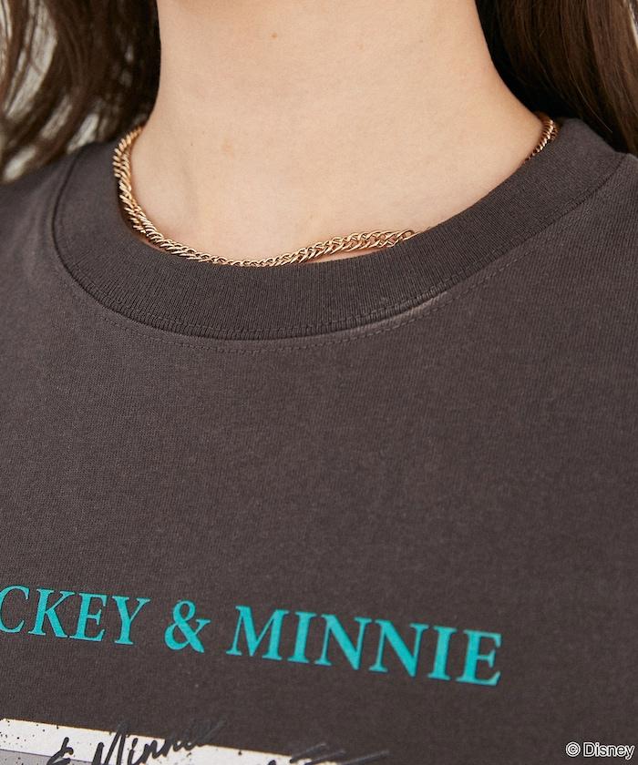 Minnie Mouse ミニーマウス 塗鴉風照片印花 T恤