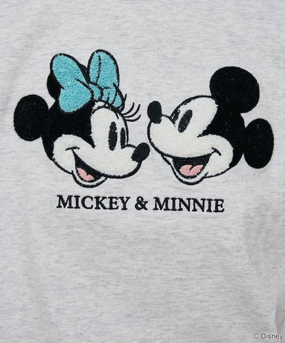 Mickey Mouse & Minnie Mouse（米老鼠和米妮） 相良刺繡 T恤