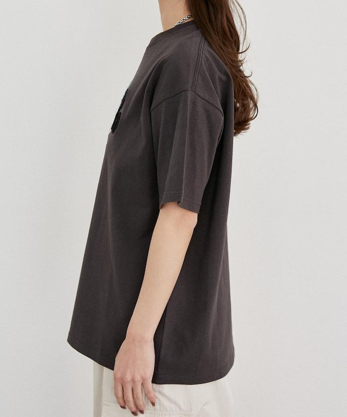 Mickey Mouse & Minnie Mouse（米老鼠和米妮） 相良刺繡 T恤