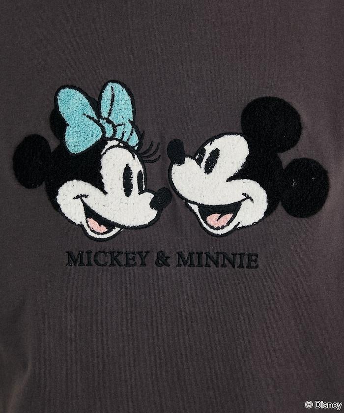 Mickey Mouse & Minnie Mouse（米老鼠和米妮） 相良刺繡 T恤