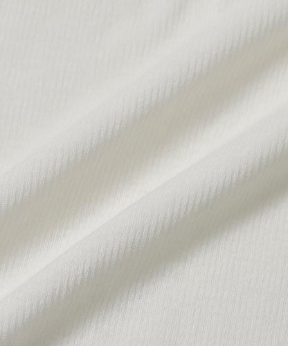 棉質羅紋長袖上衣 Cotton rib long sleeve top N26SS-C07