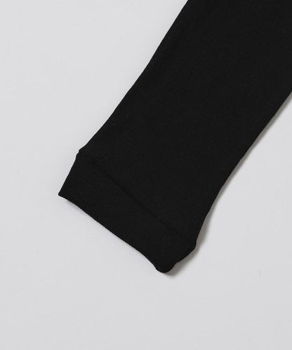 棉質羅紋長袖上衣 Cotton rib long sleeve top N26SS-C07