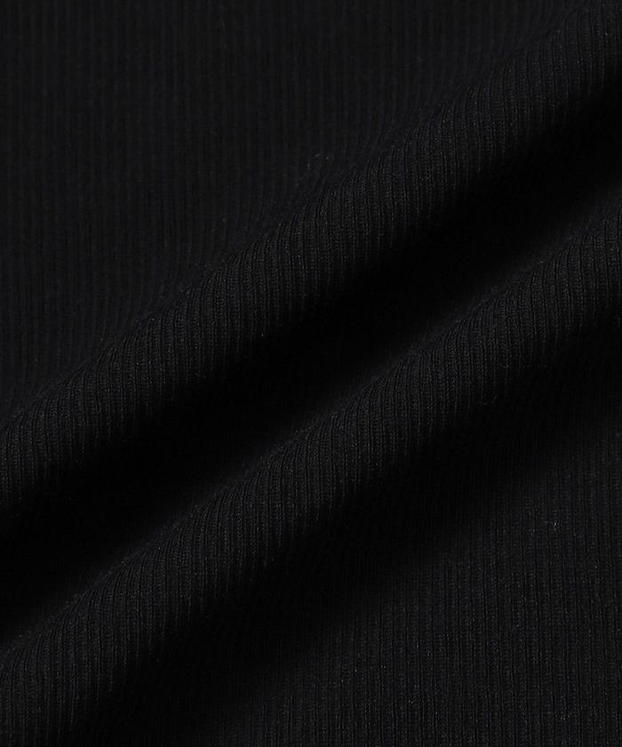 棉質羅紋長袖上衣 Cotton rib long sleeve top N26SS-C07