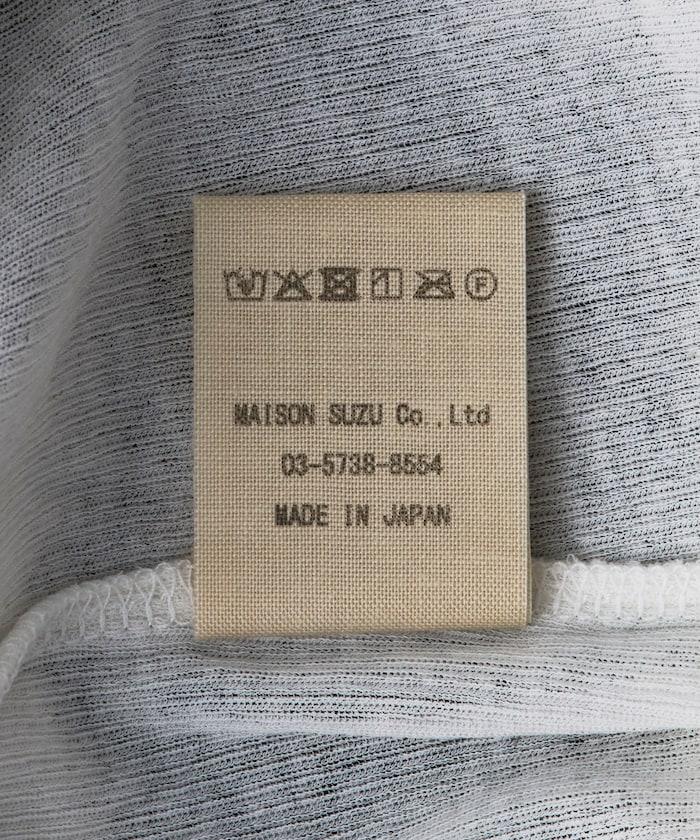 棉質羅紋長袖上衣 Cotton rib long sleeve top N26SS-C07