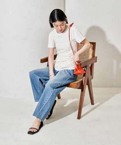 蕾絲吊帶T恤套裝