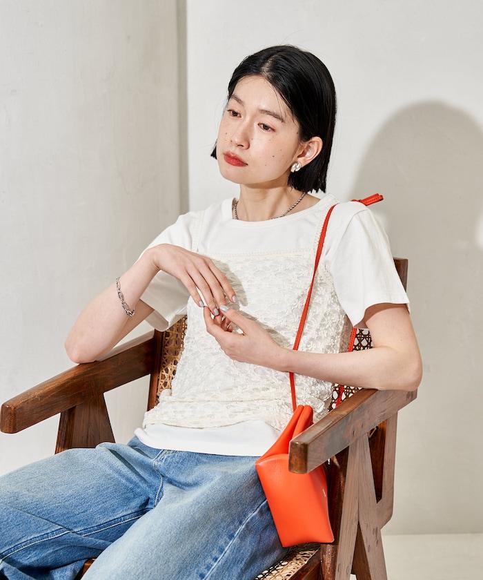 蕾絲吊帶T恤套裝