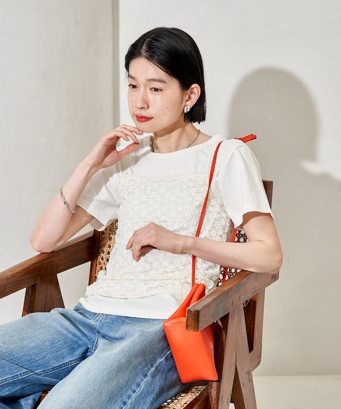 蕾絲吊帶T恤套裝