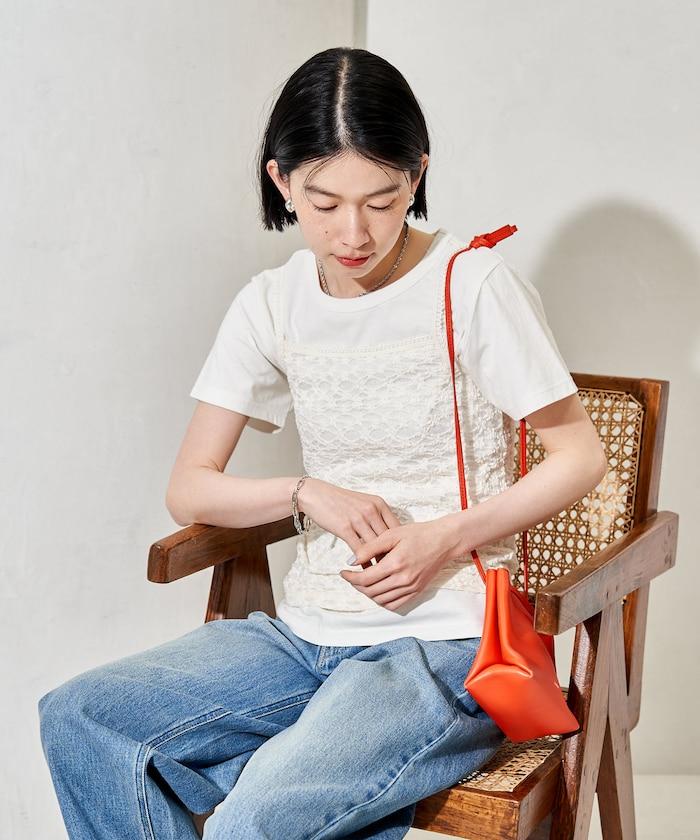 蕾絲吊帶T恤套裝