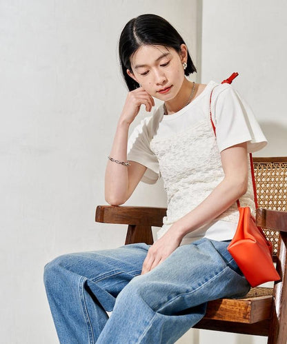 蕾絲吊帶T恤套裝