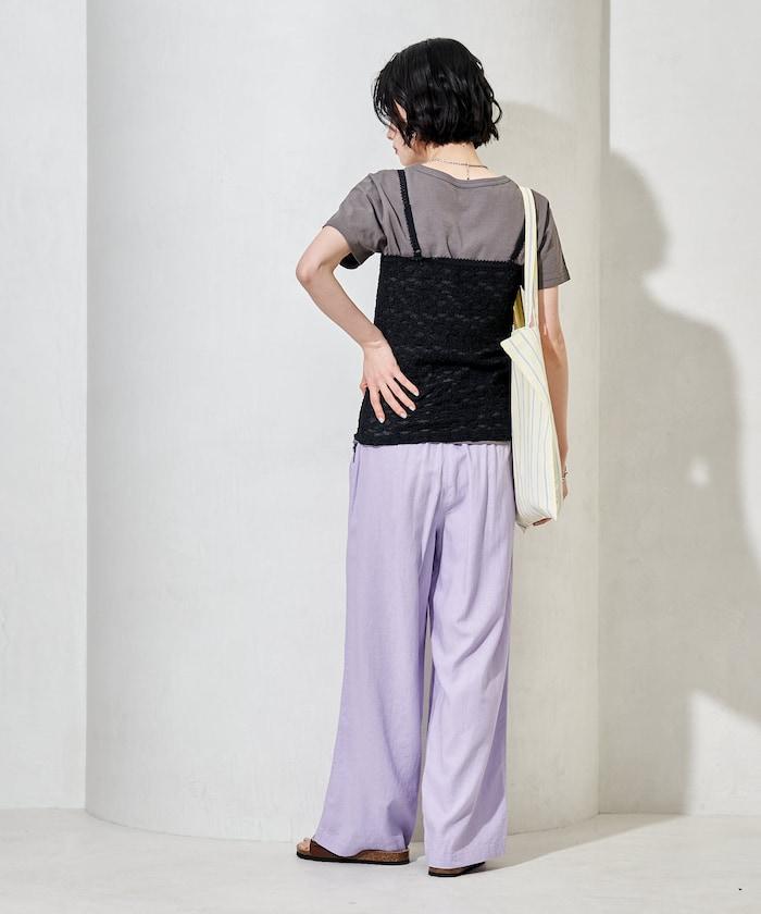 蕾絲吊帶T恤套裝