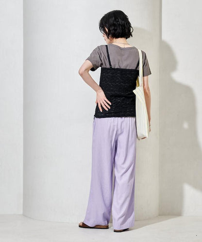 蕾絲吊帶T恤套裝