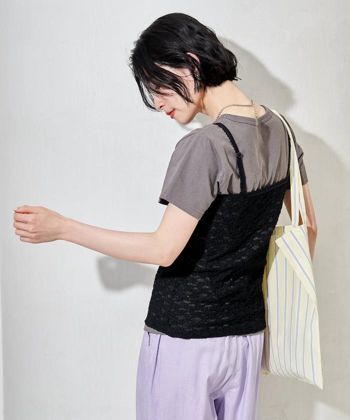 蕾絲吊帶T恤套裝