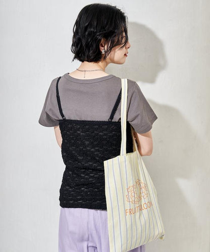 蕾絲吊帶T恤套裝