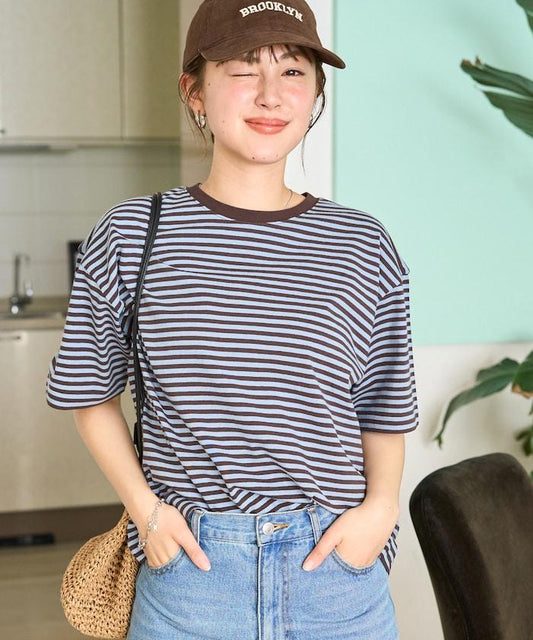 寬鬆版型 條紋 短袖 T恤