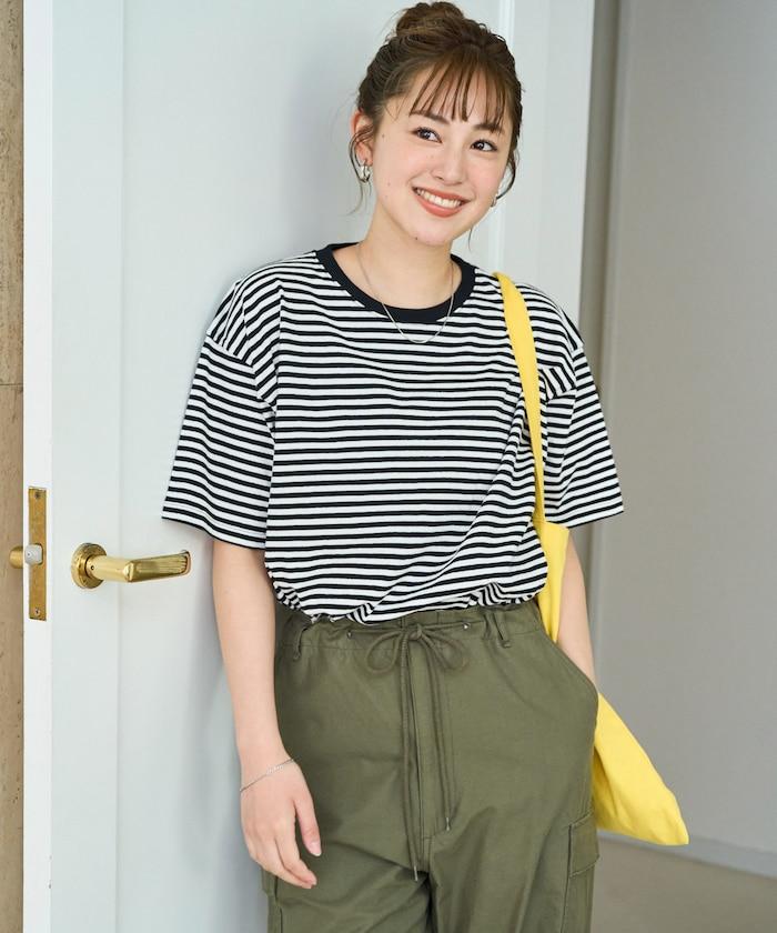 寬鬆版型 條紋 短袖 T恤