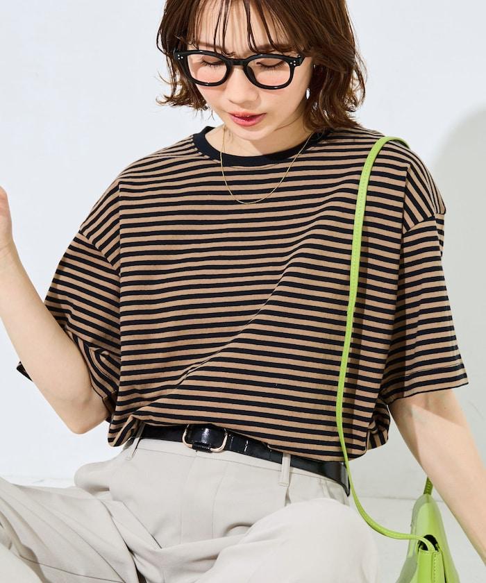 寬鬆版型 條紋 短袖 T恤