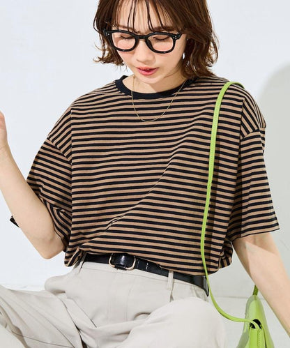 寬鬆版型 條紋 短袖 T恤