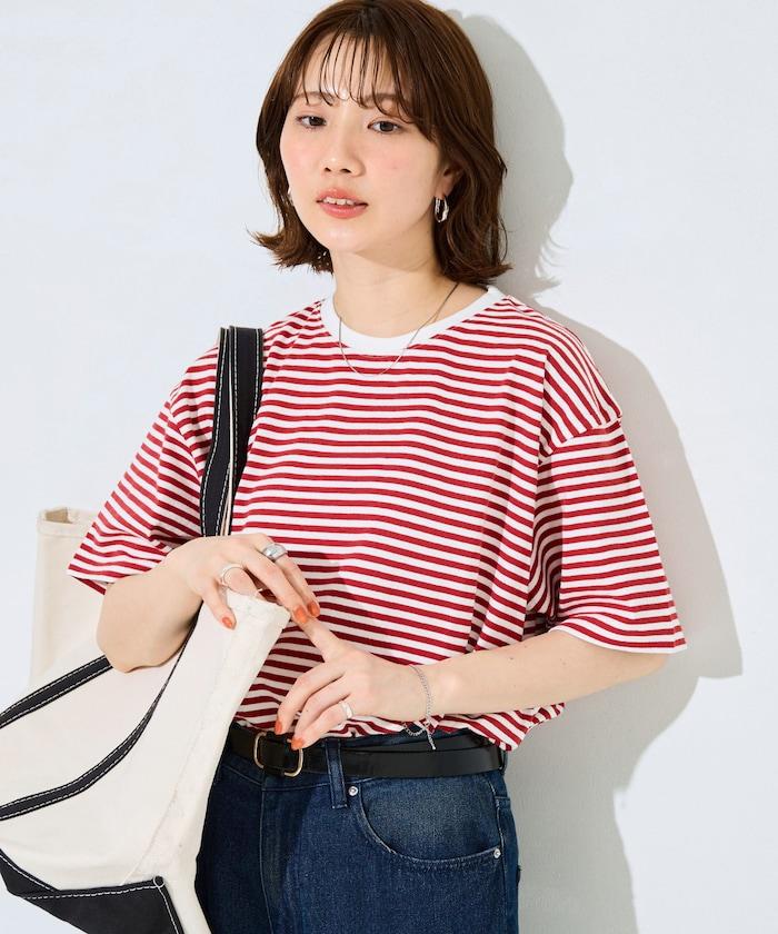 寬鬆版型 條紋 短袖 T恤