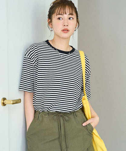 寬鬆版型 條紋 短袖 T恤