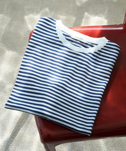 寬鬆版型 條紋 短袖 T恤