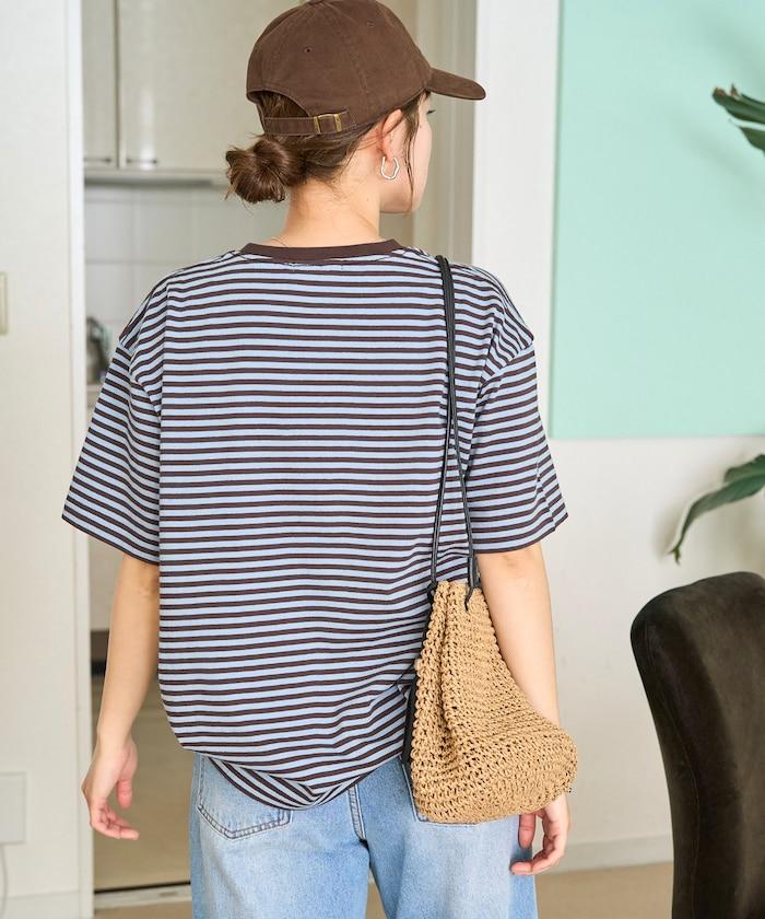 寬鬆版型 條紋 短袖 T恤