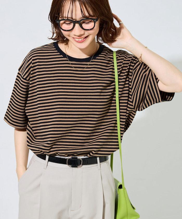 寬鬆版型 條紋 短袖 T恤