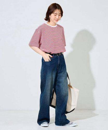 寬鬆版型 條紋 短袖 T恤