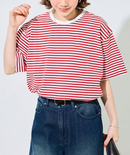 寬鬆版型 條紋 短袖 T恤