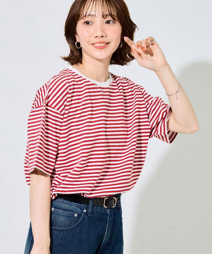 寬鬆版型 條紋 短袖 T恤