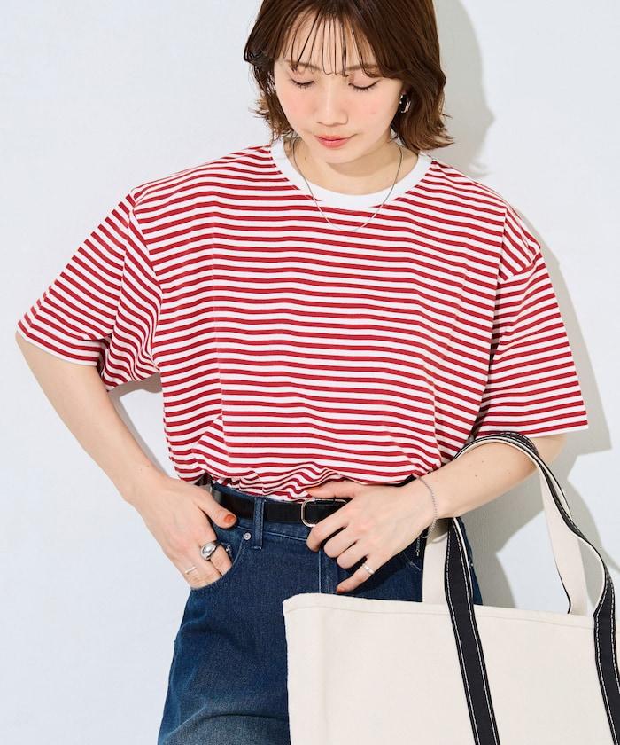 寬鬆版型 條紋 短袖 T恤