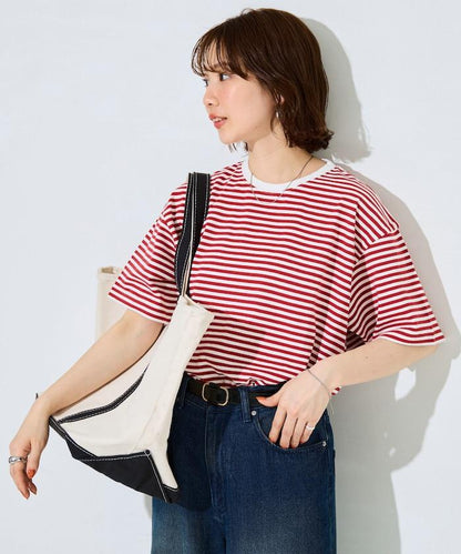 寬鬆版型 條紋 短袖 T恤