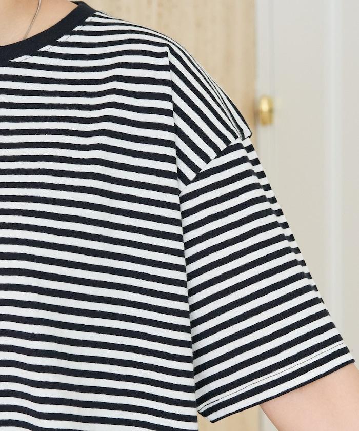 寬鬆版型 條紋 短袖 T恤