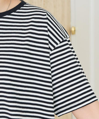 寬鬆版型 條紋 短袖 T恤