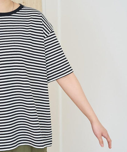 寬鬆版型 條紋 短袖 T恤